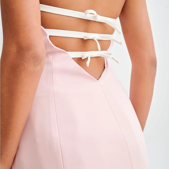 Meshki Pink Strapless Sundress for Weddings - Picture 2 of 5